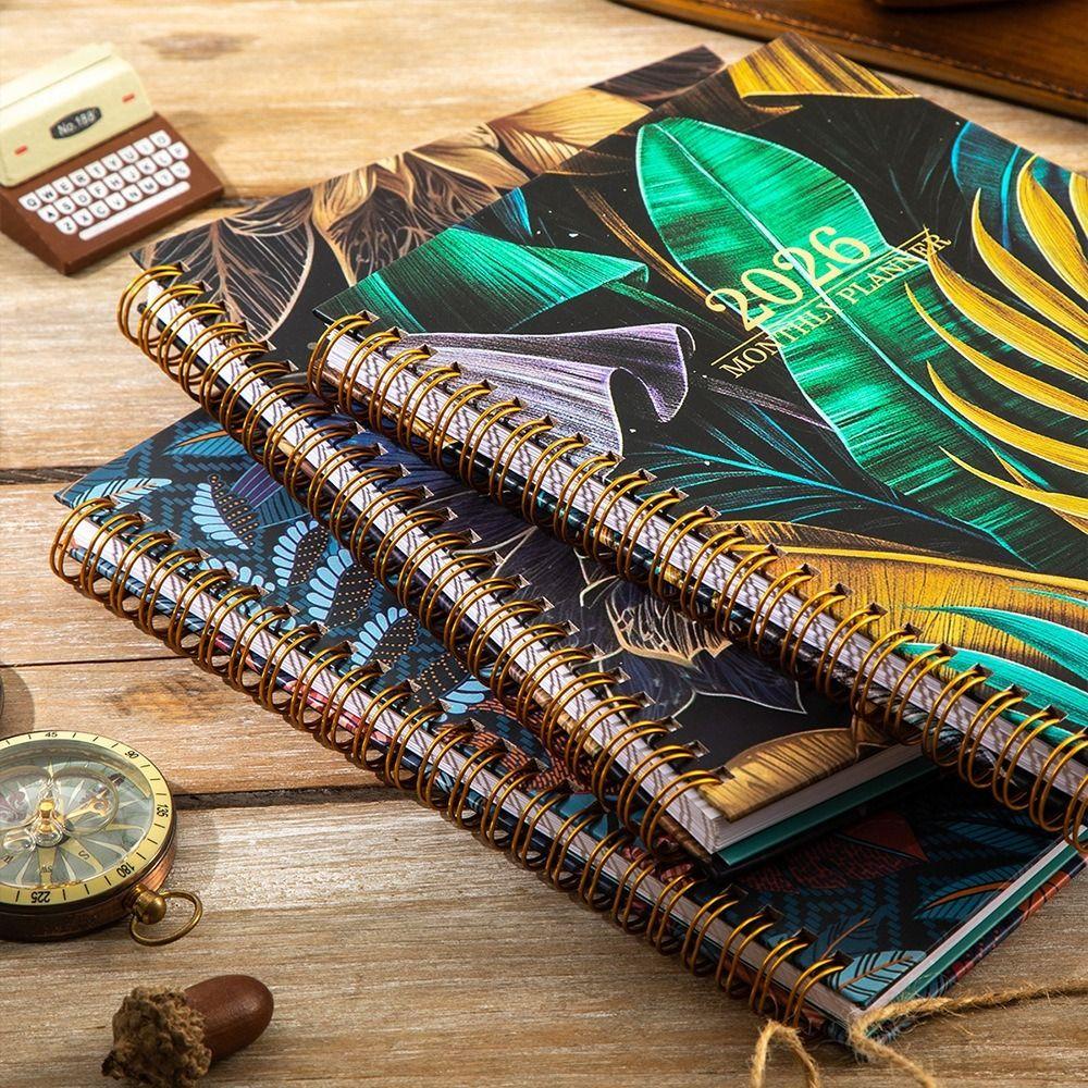 Index Tags 2026 Planner Notebook Spiral Binding Spiral Notebook Daily Organization