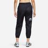 Nike Color Block Large Logo Print Woven Retro Sport Spliced Knitted Pants Women Pants Black DM6087-010