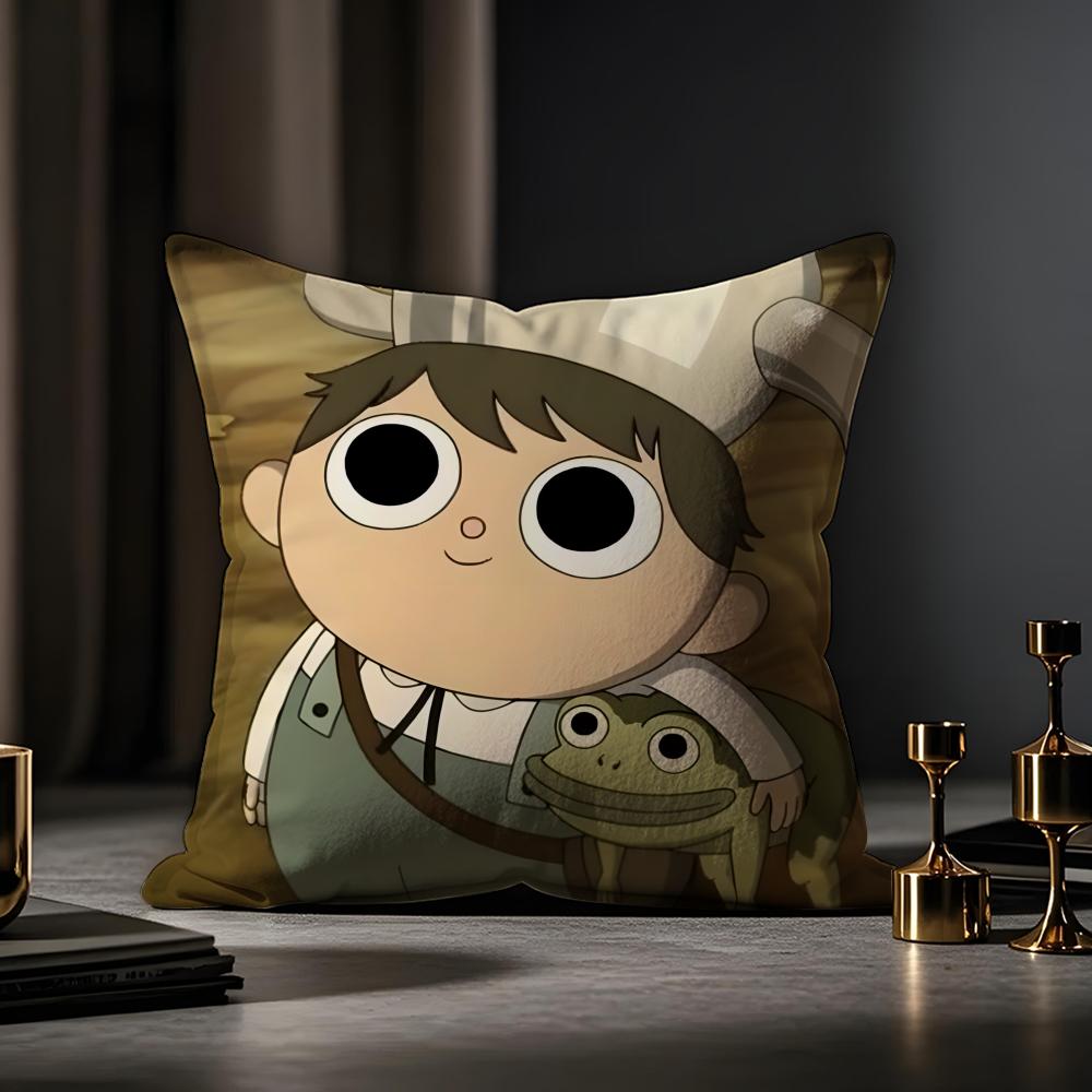 Povlak na polštář Over The Garden Wall Povlak na polštář proti roztočům Neviditelný zip Hedvábný krátký plyš Povlak na polštář na pohovku