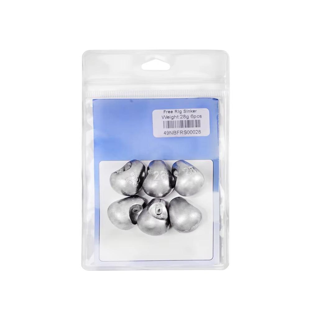 14g 21g 28g Sliding Sinker Bullet Shape Free Rig Sinker Carolina Rig Sinker Freshwater Fishing 14g-10pcs