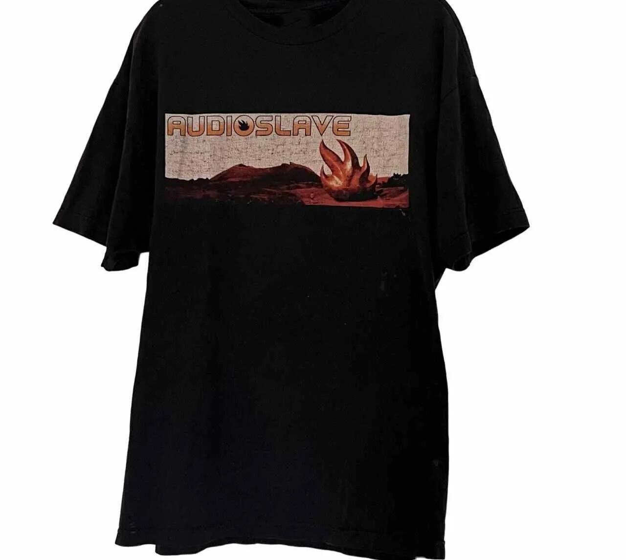 Audioslave Band Unisex Black Short Sleeve T Shirt Full Size S-5XL S