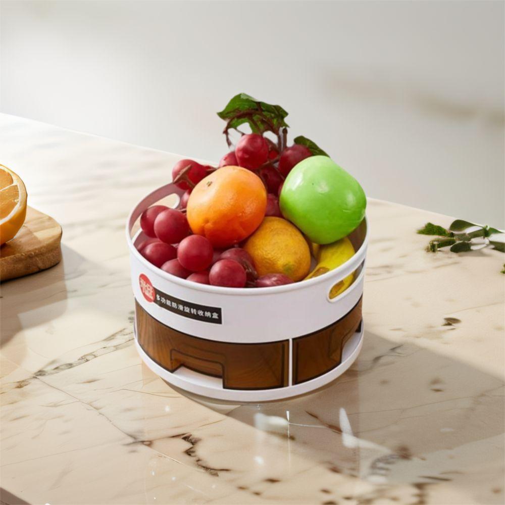 

Multi-Cell Double Spice Tray Non-Slip Rotatable Seasoning Holder Spice Storage Rack for Home
