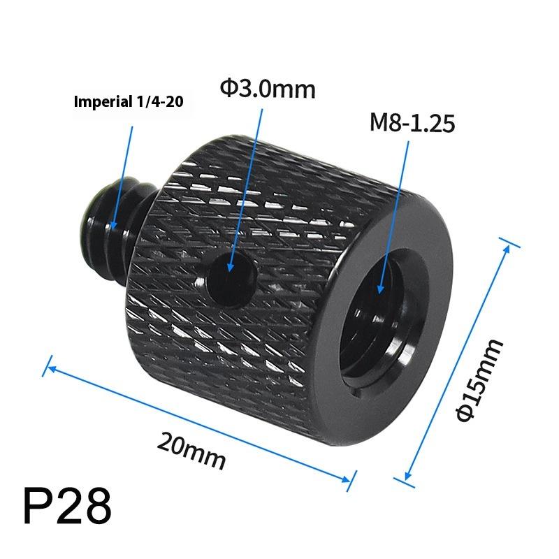 Thread Reinforce Camera Conversion Screw Adapter For Camera Tripod Ballhead Projector Bracket - 1/4 To 3/8 M4 M5 M6 M8 M10