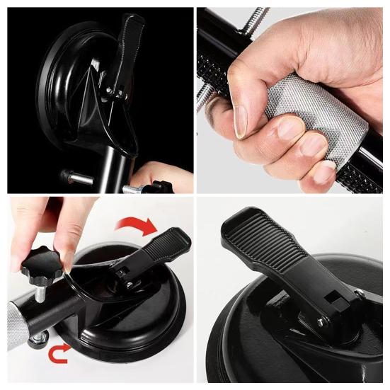 Granite Seam Setter with Vacuum Suction Cup Adjustable Countertop Seam Joining Leveling Installation Tool Laminate Floor Gap Repair Tool