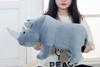 Cute Rhino Cushion, Body Pillow, Plush Toy, Gift, Animal, Zoo, Hippopotamus, Crocodile, Africa, Jungle, Safari Park [Parallel Import]