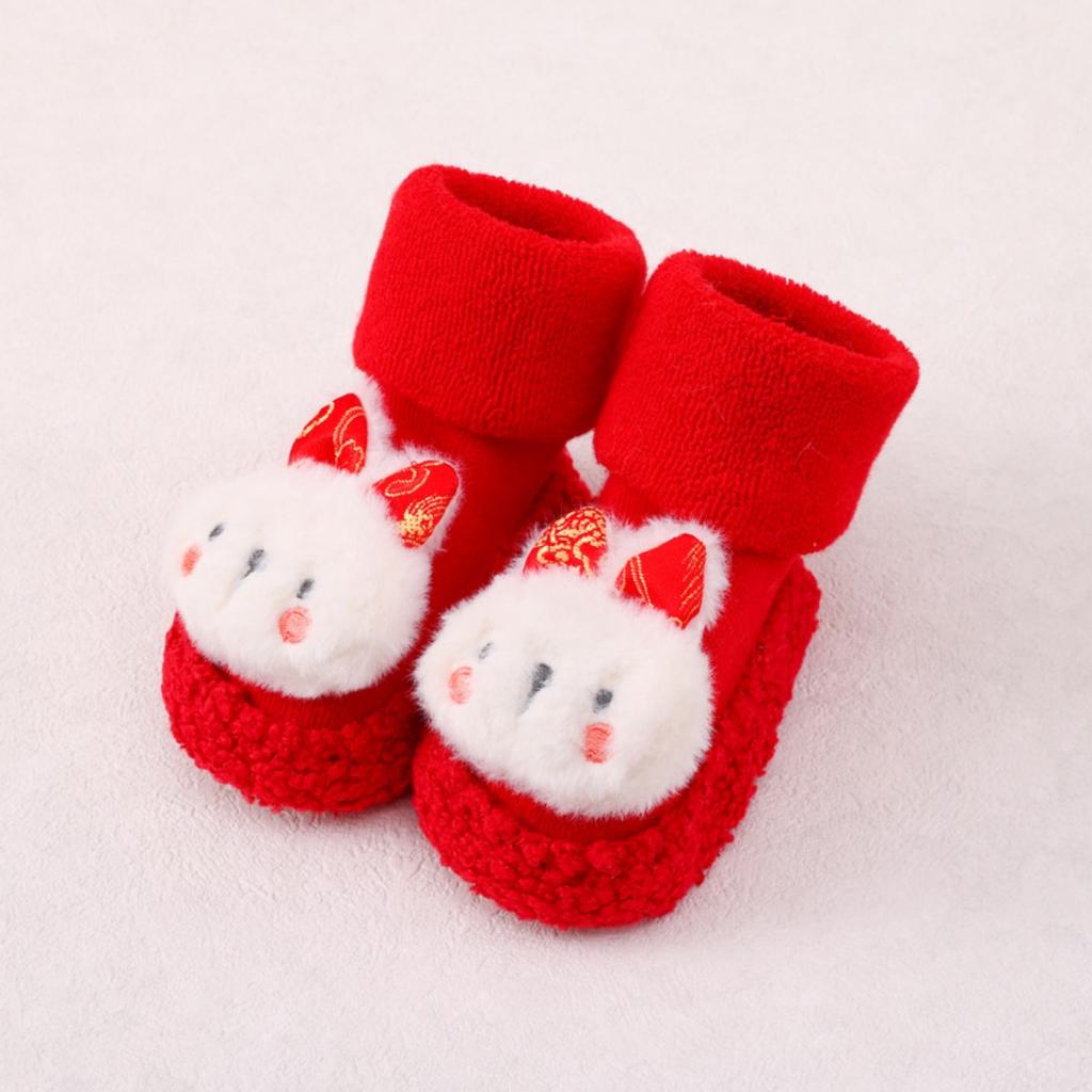 Thickened, Baby, Floor Socks, Looped, Midsole, Children's, Walking Shoes and Socks, Cartoon, Non Slip Socks