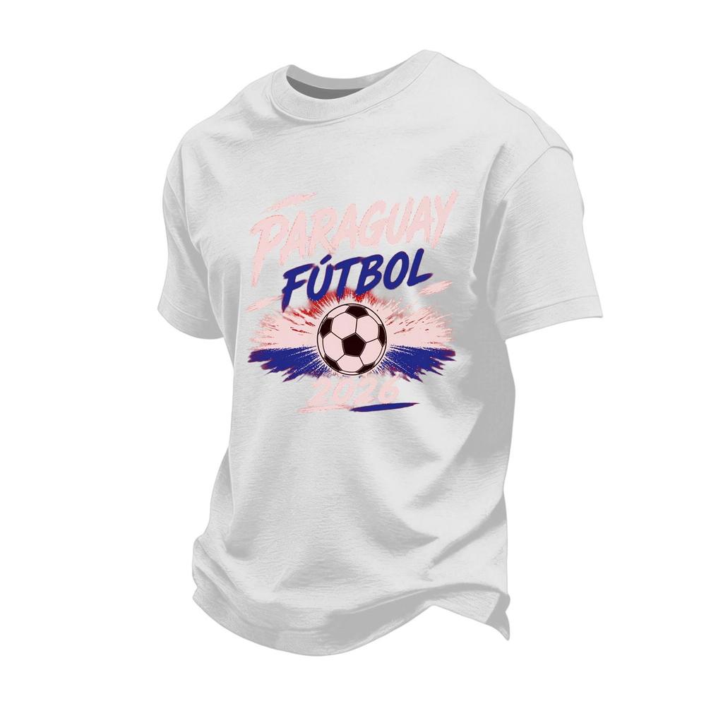 Men's Casual Short Sleeve T-Shirt with Multi- Print Design for Sports Fan Support
