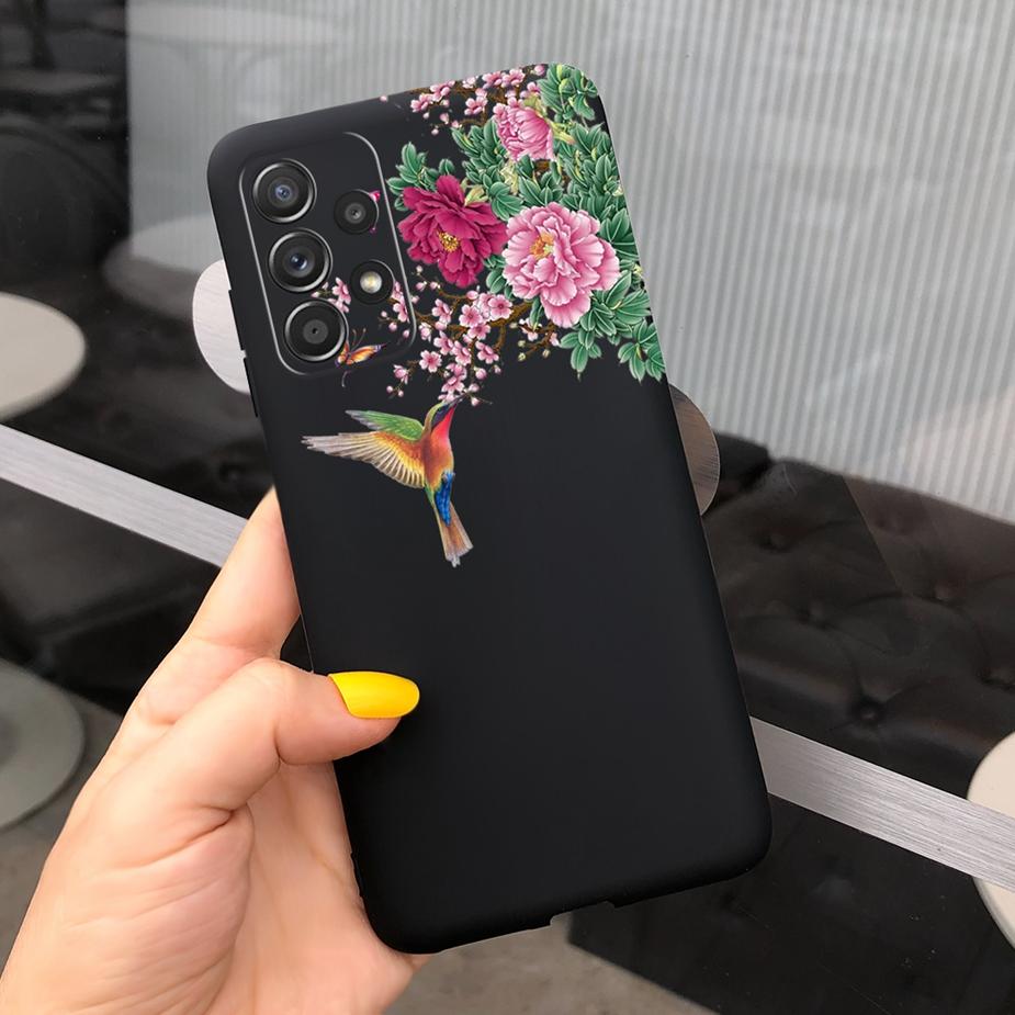 For Samsung Galaxy A23 Case SM-A235F Beautiful Girls Flowers Soft Silicone Case For Samsung A23 A 23 Back Cover GalaxyA23 Fundas