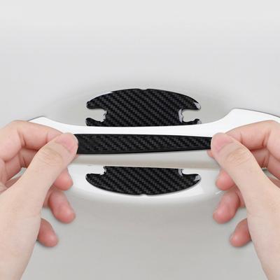 Car Door Edge Carbon Style Anti Scratch Protection Strips Bumper Scuff Plate BarRearview Mirror Anti-collision Protector