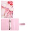 A6 Purple Marble with Calculator Money Budget Planner Binder Zipper EnvelopesCash Envelopes For Budgeting Money Organizer Binde