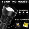 350000cd XPH70 50 LED/Powerful/Rechargeable/Tactical/Handled/EDC Flashlight Cob Bike/Camping/Underwater/Search/Portable Light