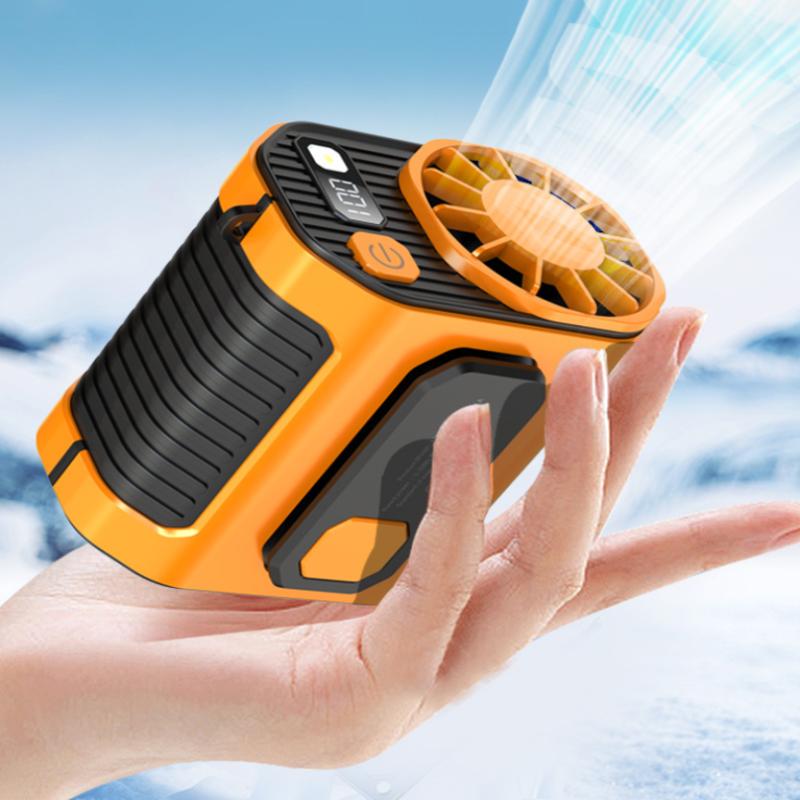 Waist-Mounted Fan Cooling High-Temperature For Outdoor Work Room Welding Site Portable Multifunctional Belt Fan Cool Clip Fan