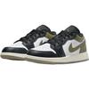 (GS) Air Jordan 1 Low 'Black Toe Medium Olive' Kids' 553560-092