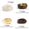 Ingemark Vintage Irregular Resin Acrylic Wide Bracelet Women New Fashion Geometric Stackable Chunky Bangle Bracelet Jewelry New