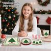 Weihnachtsfeier Geschirr, Familienzusammenkunft Einwegteller, Servietten, Becher, Dekorationen