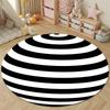 Handmade Style Round Hearts Multicolor Area Rug, Non-Slip Floor Mat for Kitchen