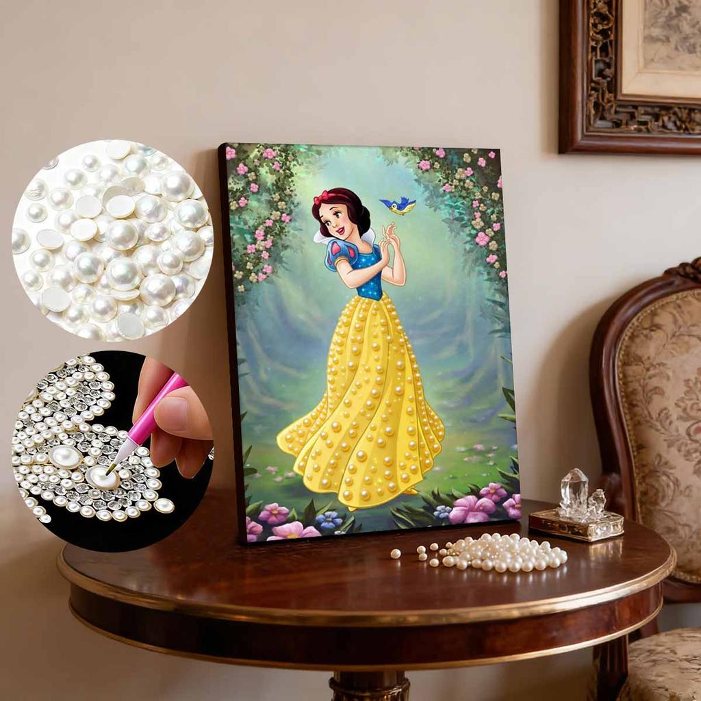 Disney Snow White Forest Mystery Pearl Puzzle This Is A Handmade Decorative Gift That Can Be Used As A Home Decoration Item