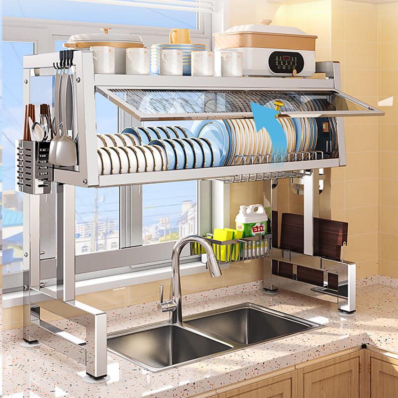 

Beifu 95cm Stainless Steel Kitchen Sink Organizer & Drainer Rack