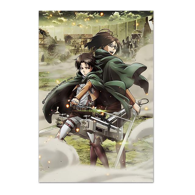 Anime Attack Titan Poster Levi Allen Mikasa Character Home Wall Art Canvas Painting Printing Pictures Bedroom