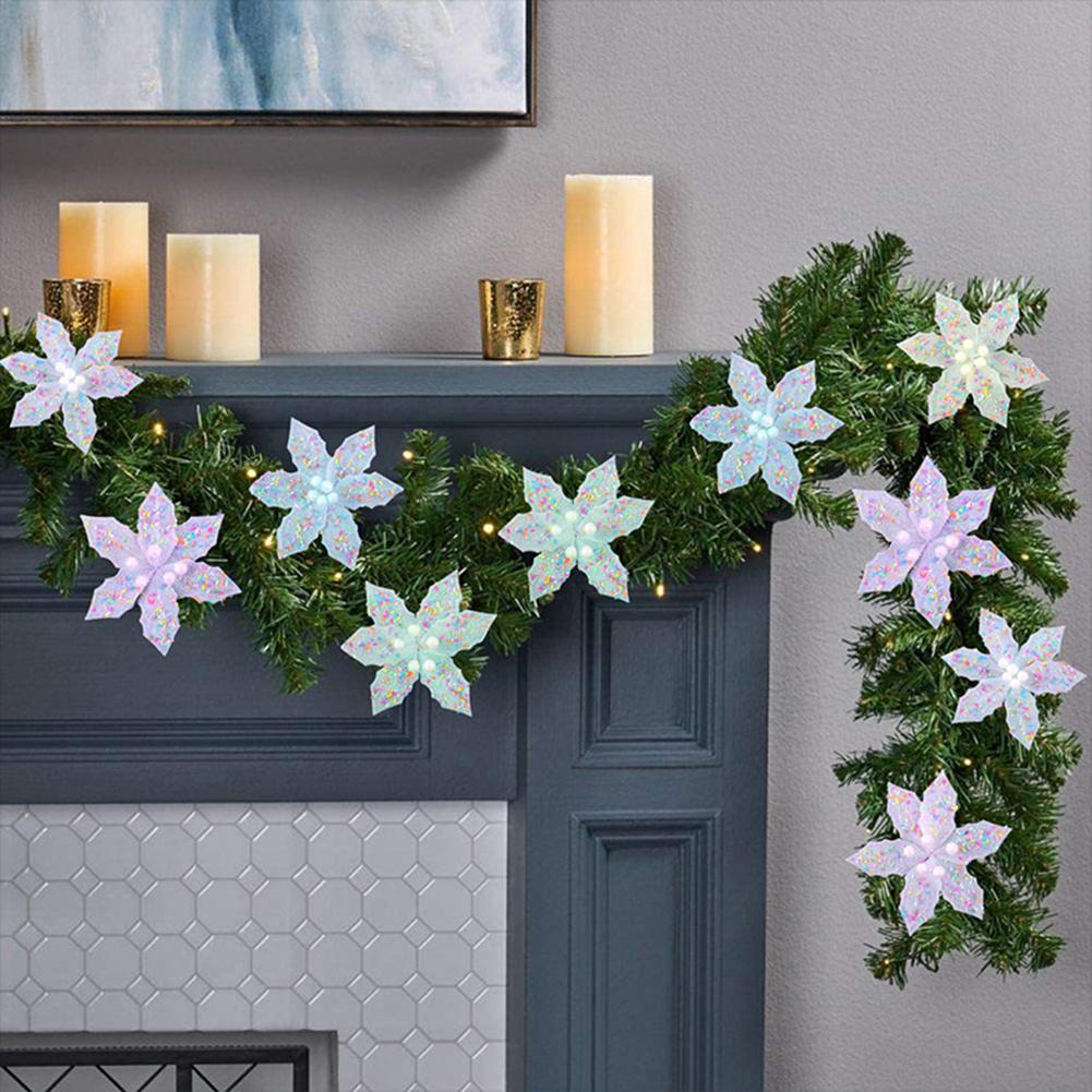 Christmas Flower Decoration Multi Functional Christmas Tree Ornament Simulated Christmas Flower High End For Flower Vases Party