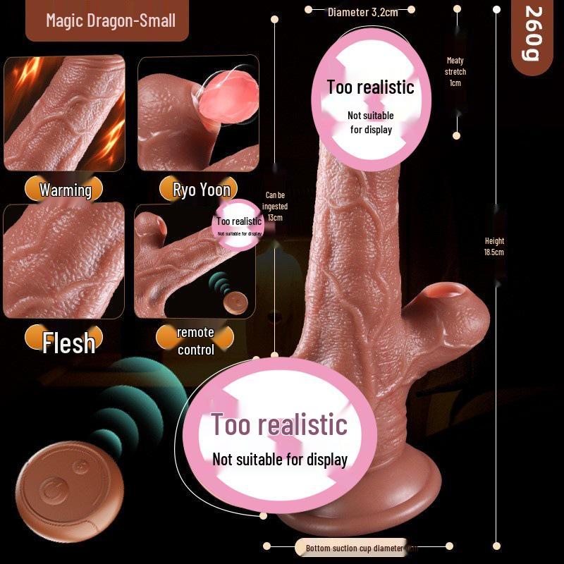 Dildo Macio de Carne Longo Amor - Masturbador Feminino Realista Brinquedo Íntimo