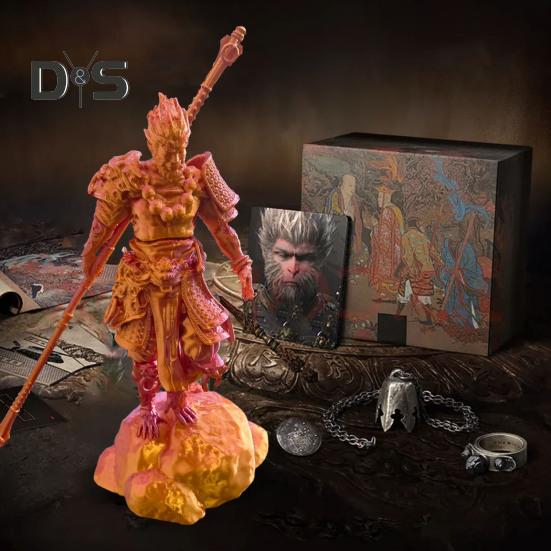 3D Printed Wukong Figure Great Sages Equalling Heaven Figurine Statue Sculpture Monkey King Model Desktop Decoration Ornament Game Peripherals