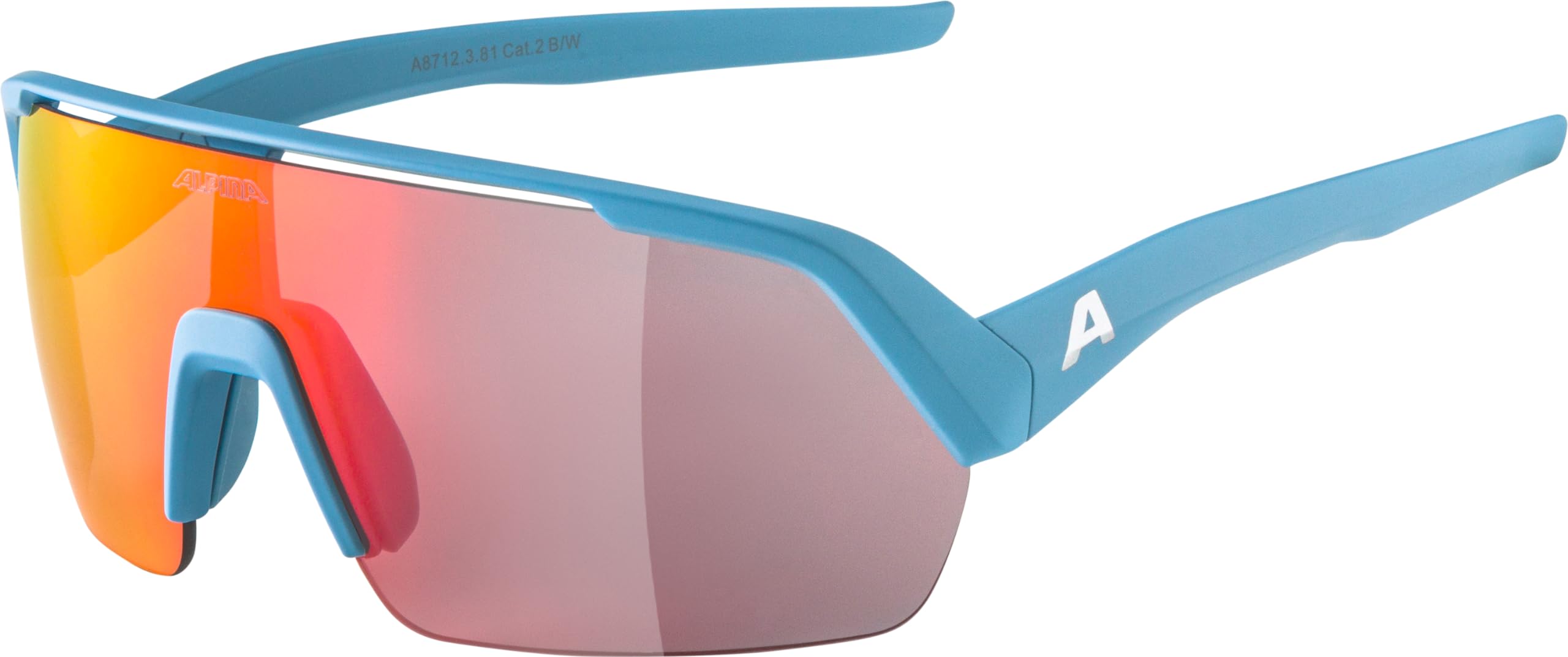 

Alpina TURBO HR Спортивный стиль щитка для лиц меньшего размера Солнцезащитные очки, Антизапотевающие, Зеркальные, Женские,