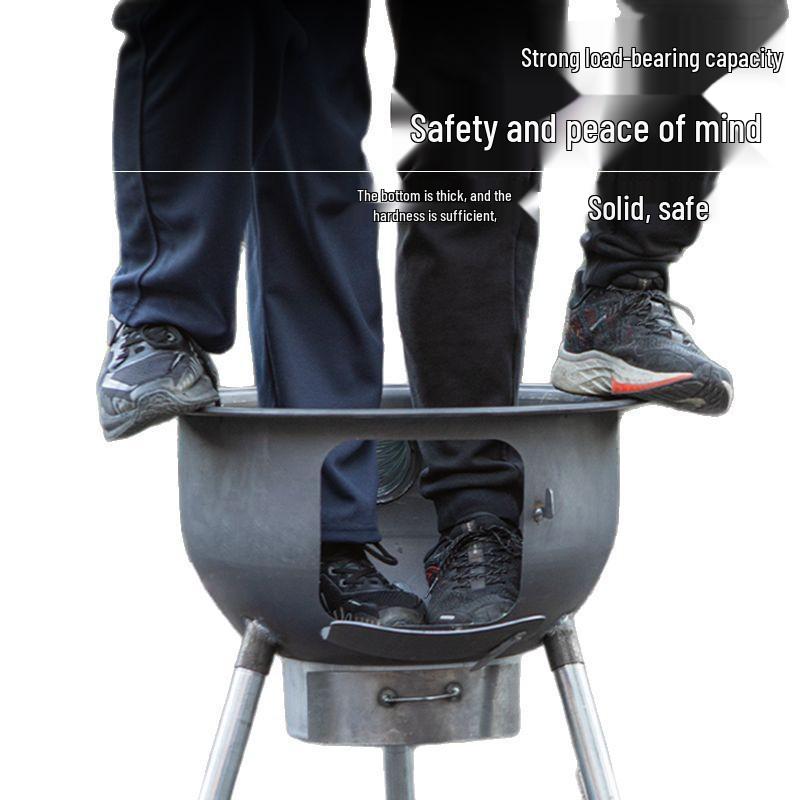Thickened Integrated Firewood Stove for Outdoor & Rural Home Use: Portable Iron Pot & Extra Heat.