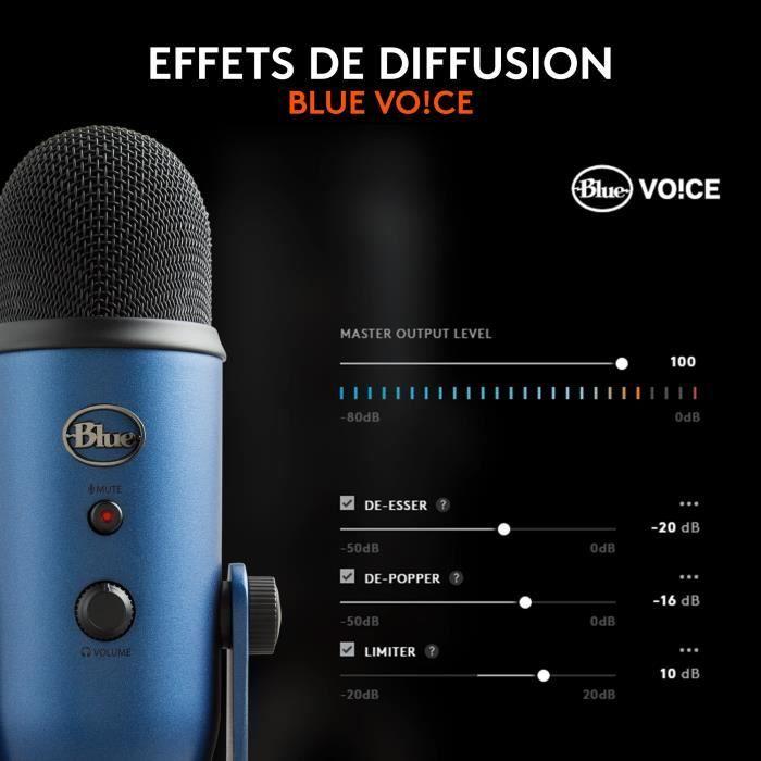 Microphone - Sans fil - LOGITECH G - Yeti - Compatible PC et MAC - Bleu