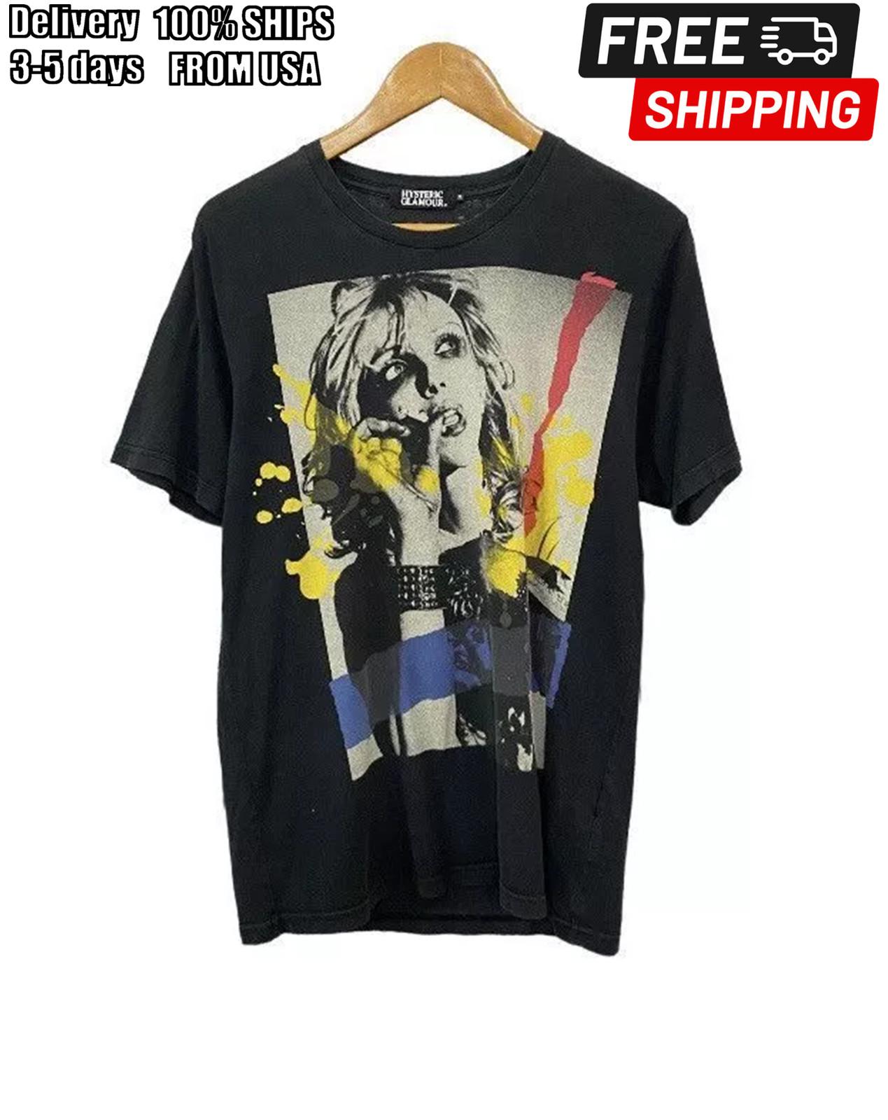 HYSTERIC GLAMOUR Courtney Love Band Black Unisex Tshirt S-5XL KH12446 L