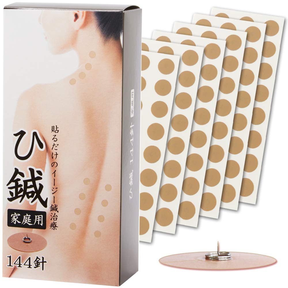 

Домашнее использование Hishin круговые и внутрикожные для акупрессуры шеи и плеч выгодный набор из 144 игл иглы, иглы, скованность, лечение,