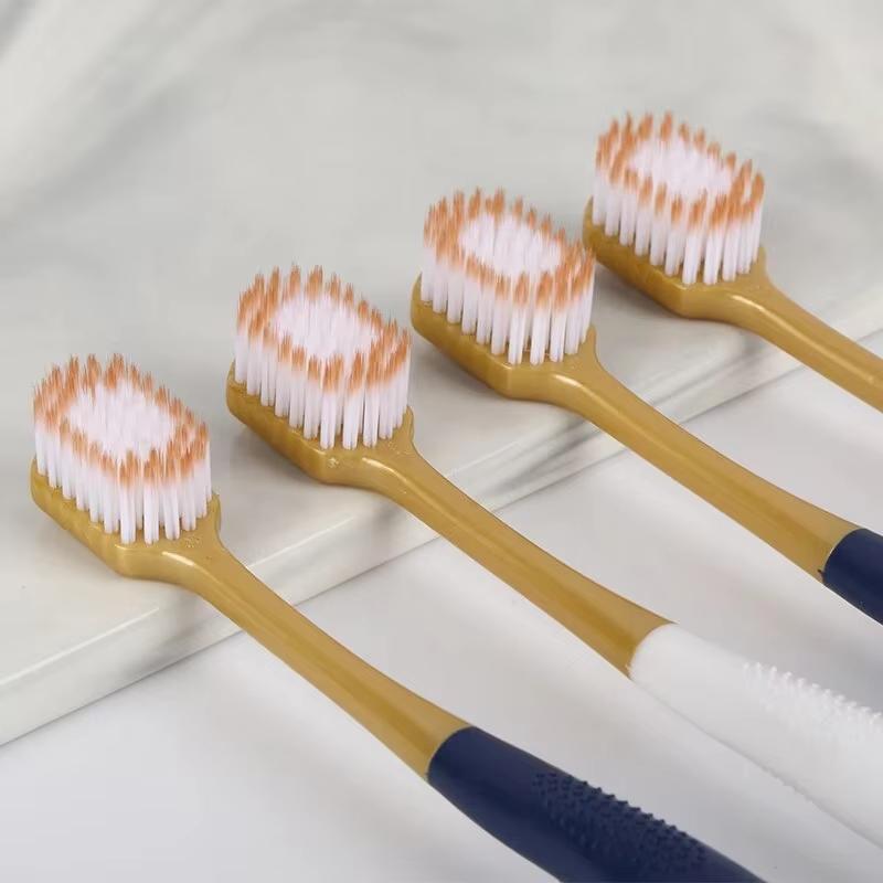 Gum Care Soft Bristle Adult Toothbrush Deep Oral Cleaning 1/6 Pcs Non-slip Handle for Daily Home Travel Use