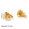 Stainless Steel Geometric Earrings For Women Gold Color Drop Stud