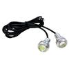[Pack of 2] Waterproof Large LED Spotlight, Ice Blue, , 0.7 Inches (18 Mm) (Silver Socket)