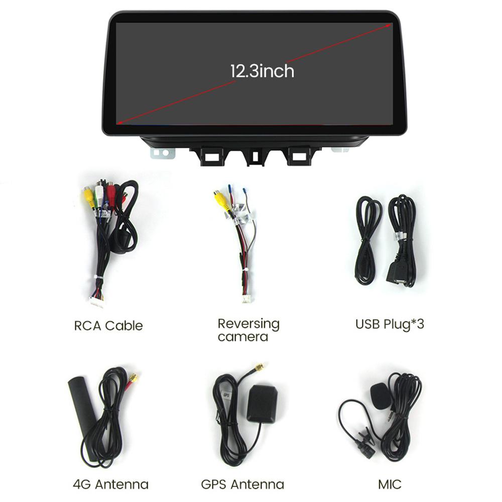 12.3" Android 10 Car Stereo Radio GPS NAVI DSP Built-in Carplay For Hyundai Tucson 2018~2020 GHZ12NM