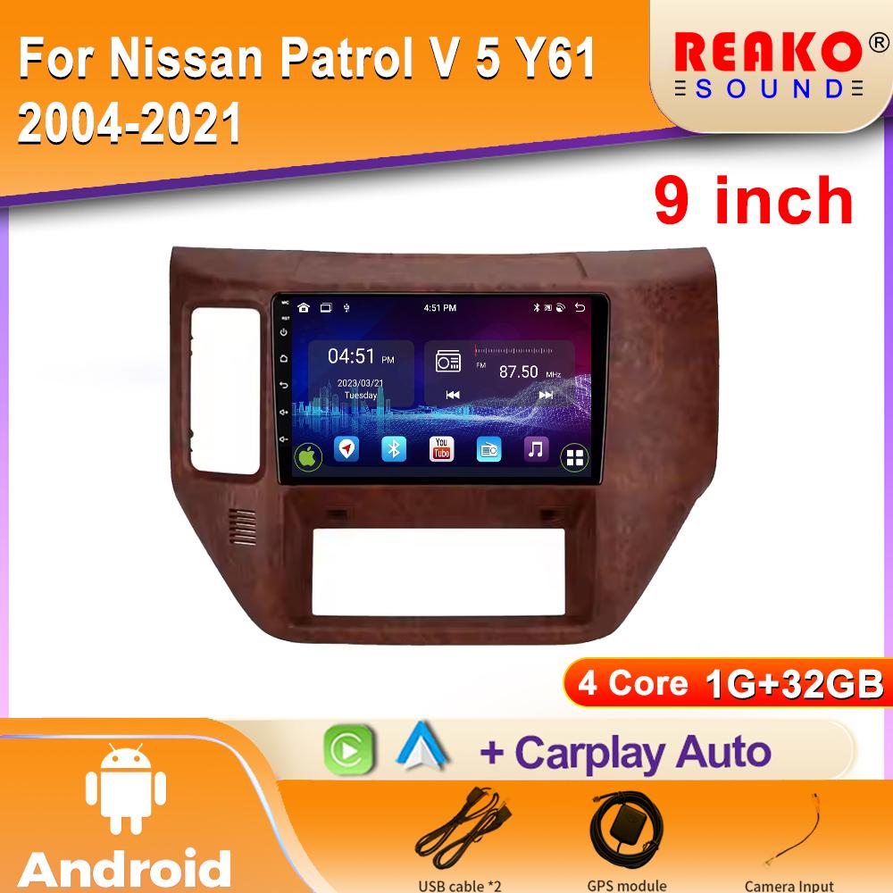 

Android Car Radio для Nissan Patrol V 5 Y61 2004-2021 Мультимедиа Bluetooth Плеер Навигация GPS 4G Carplay Авторадио 4 core 1GB+32GB carplay
