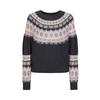 JUZI Annakou Women's Retro Jacquard Wool Knit Sweater