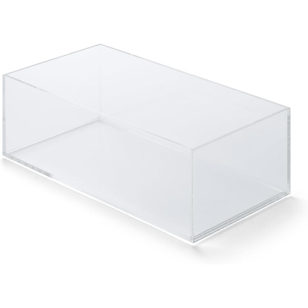 MUJI Stackable Acrylic Storage Box Medium - 25.2 X 12.6 X 8cm, Clear, Japan