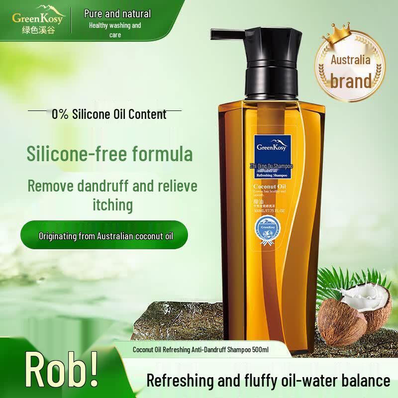 GreenKosy Coconut Oil Refreshing Anti-Dandruff Shampoo