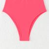 Mode Effen Kleur Halterband Slank Driehoek Bikini Badpak Voor Vakantie