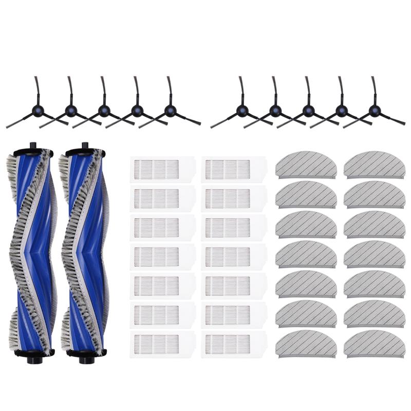 LITE-For Ecovacs DEBOT N20 / N20 PLUS / N20 PRO PLUS Vacuum Part Main Roller Side Brush Hepa Filter Mop Pad Cloth Accessories