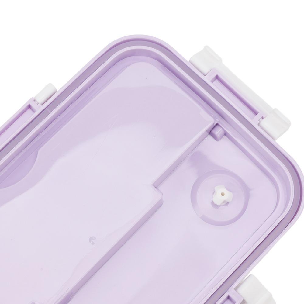 PP Lunch Storage Container 3 Compartment Thermal Lunch Box Portable Food Container  For Camping