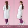 [Matsuyoshi] Women's Doctor's Coat, Size LL, White Coat, Long Sleeved, for Women, Examination Gown, Medical, Nursing, Clinic, Doctor, Physician, Train
