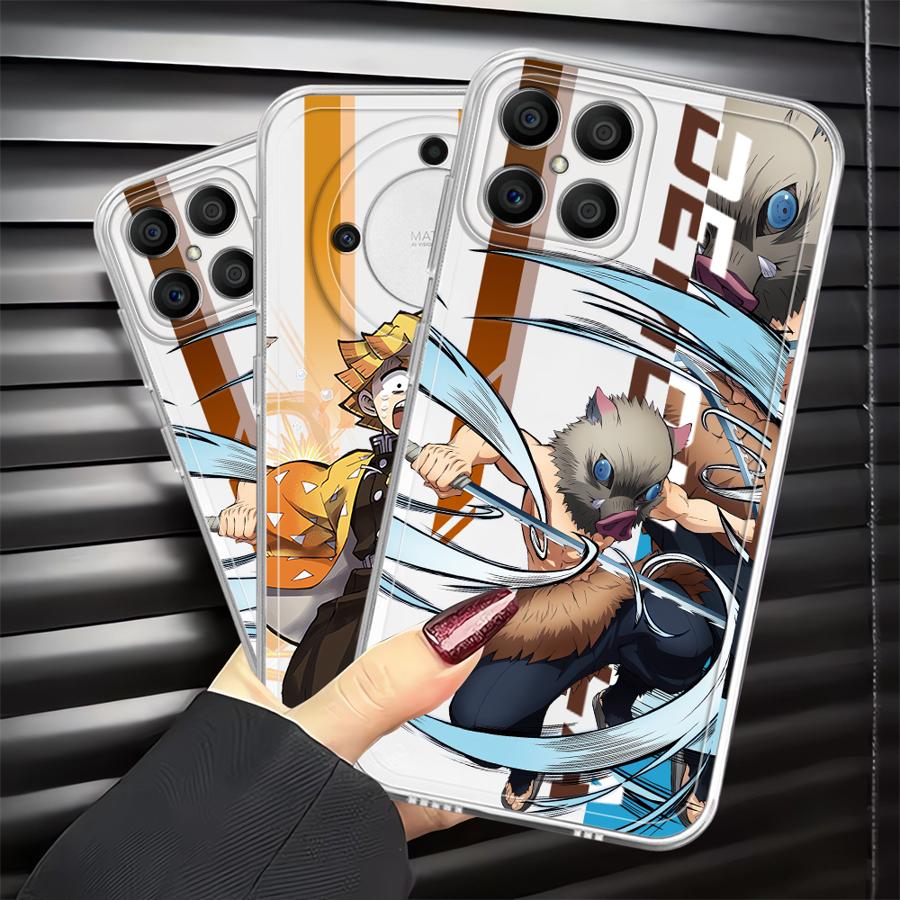 D-Demon Anime S-Slayer Case for Honor X9a X8a X9b 90 Lite X8b X7b X8 Soft Phone Cover