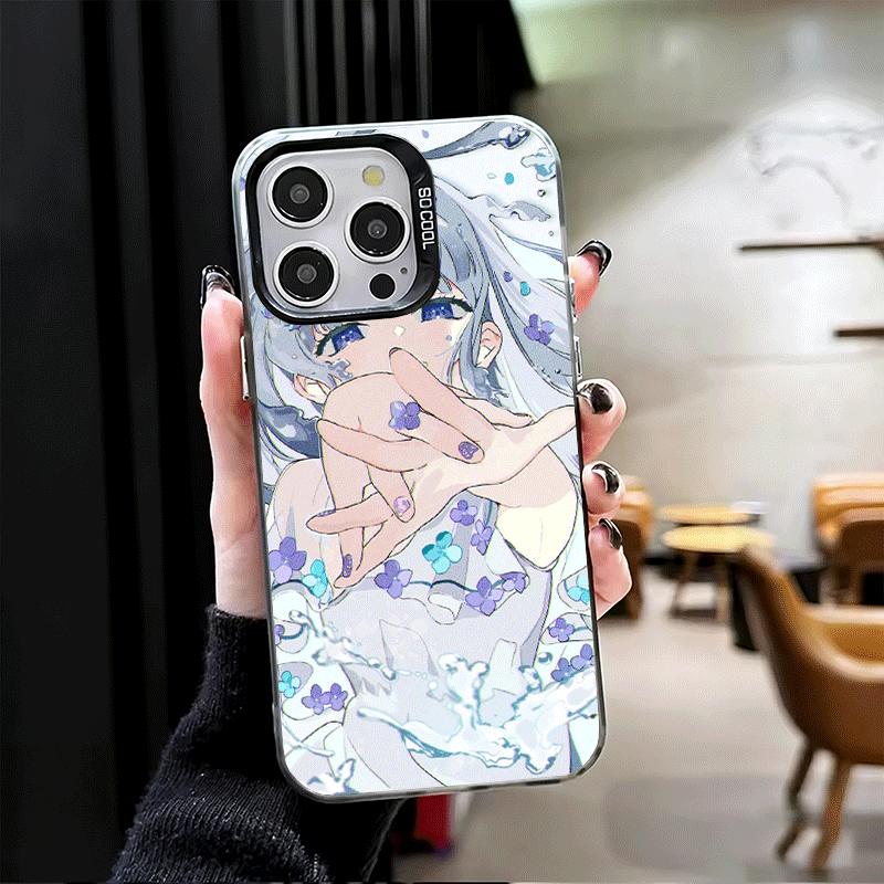 Anime Kwaii Girl Ins Style Shockproof Phone Case for iPhone 17 Air 16 16E 15 Pro Max 14 Plus 13 Mini 12 Back Cover Anti Fall Fun