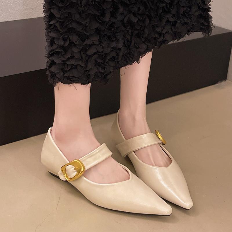 Fashion Women Pointed Toe Flats Shoes New Elegant Loafers Summer Sandals 2025 Designer Dress Party Woman Shallow Shoes Zapatos Mujer