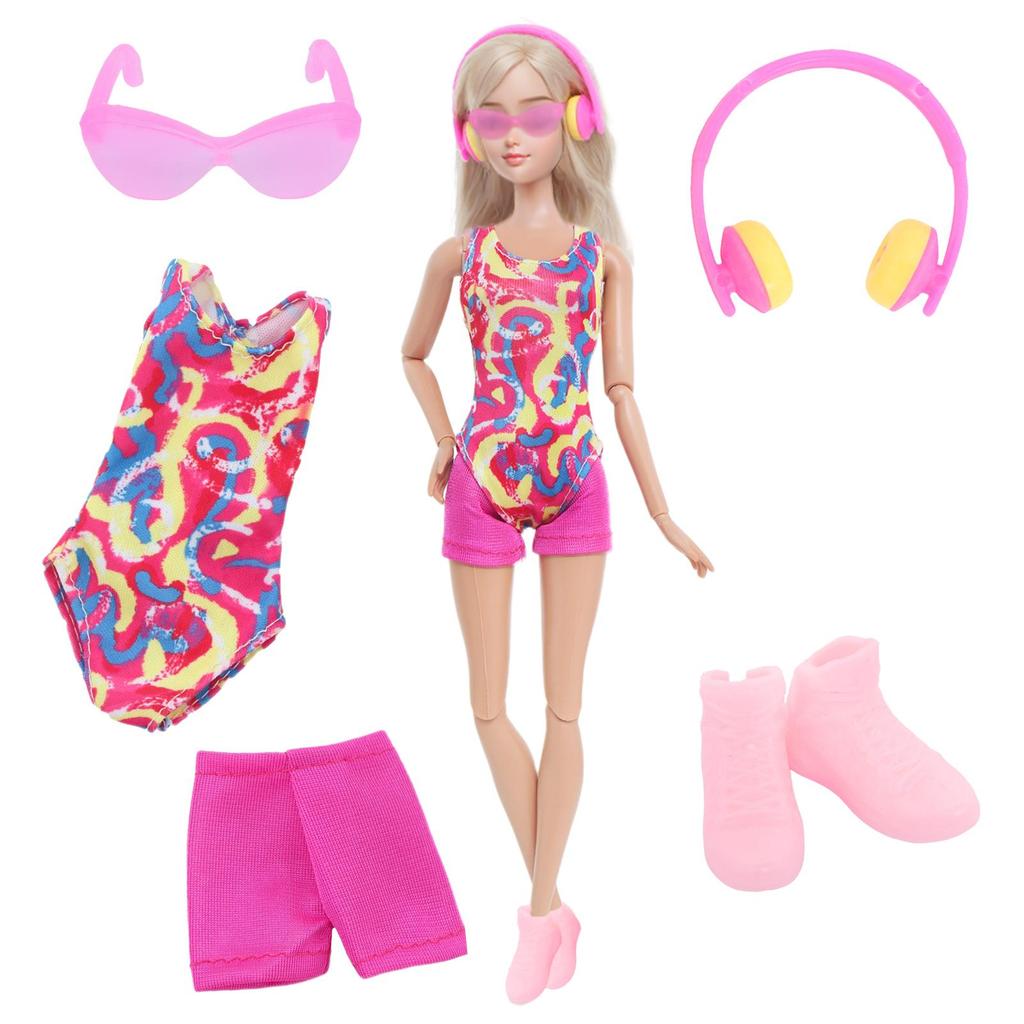 11.5'' Girl Doll Clothes Fashion Doll Dress Mini Skirt Sport Outfit Tops Pants Shoes Racket Cap High Heels Boots Toy Accessories Gift