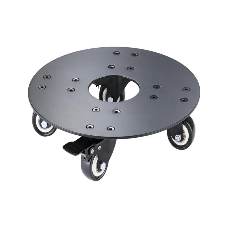 Heavy Duty Plant Caddys with Lockable Wheels, 12 14 16 Inch Aluminum Rolling Stand for Indoor/Outdoor Use, Supports Up To 500lbs 12 inches