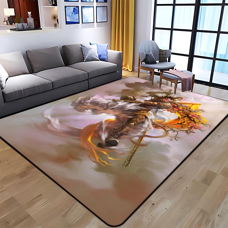 Sun WuKong Monkey King Printed Carpet for Living Room Large Area Rug Soft Mat E-sports Chair Carpets Alfombra Gifts Dropshopping