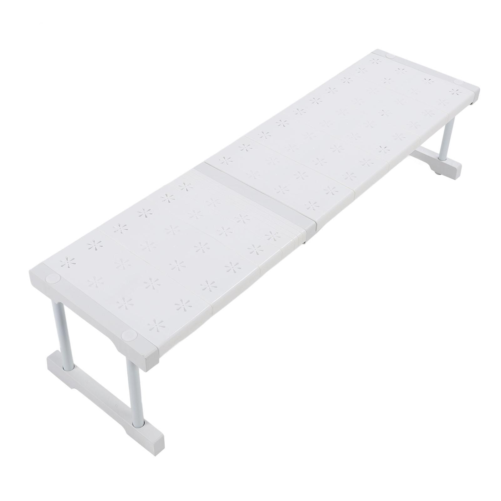 

Expandable Closet Shelf Organizer Storage Rack DIY Divider Separator for Cabinet Wardrobe Cupboard Bathroom Full Length 67-88cm / 26.4-34.6in